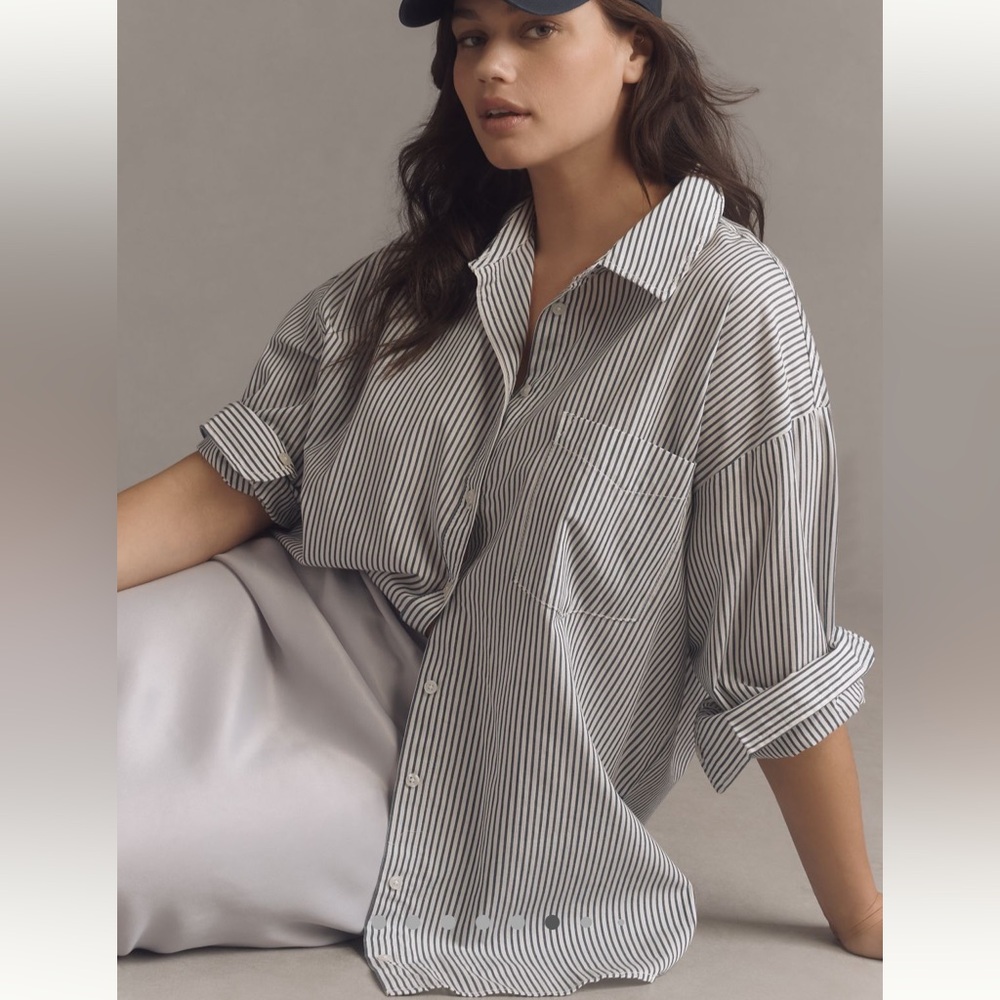 Anthropologie The Bennet Buttondown Shirt by Maeve